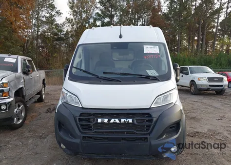2024 Ram Promaster 2500 Tradesman High Roof 159 Wb W/Pass Seat from USA, damaged, VIN 3C6LRVDG6RE132182